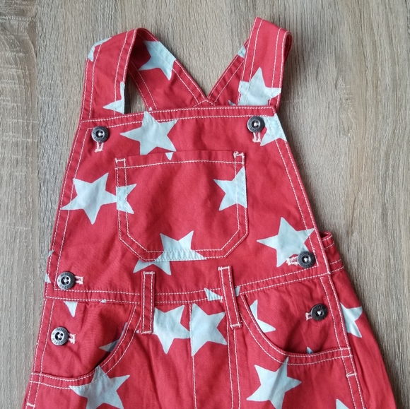 2012 nwot/ln Mini Boden 2-3 years red lightweight shortalls - Picture 2 of 9